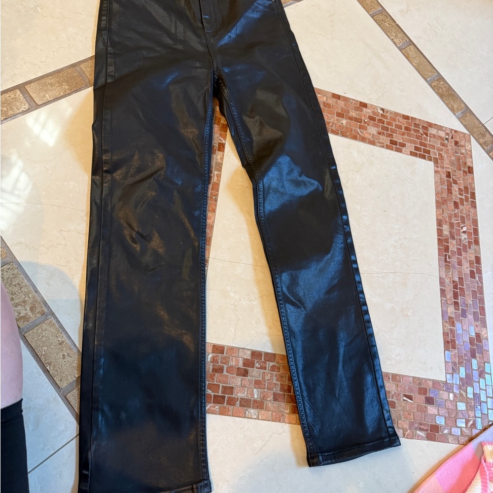 ASOS Coated Black Jeans